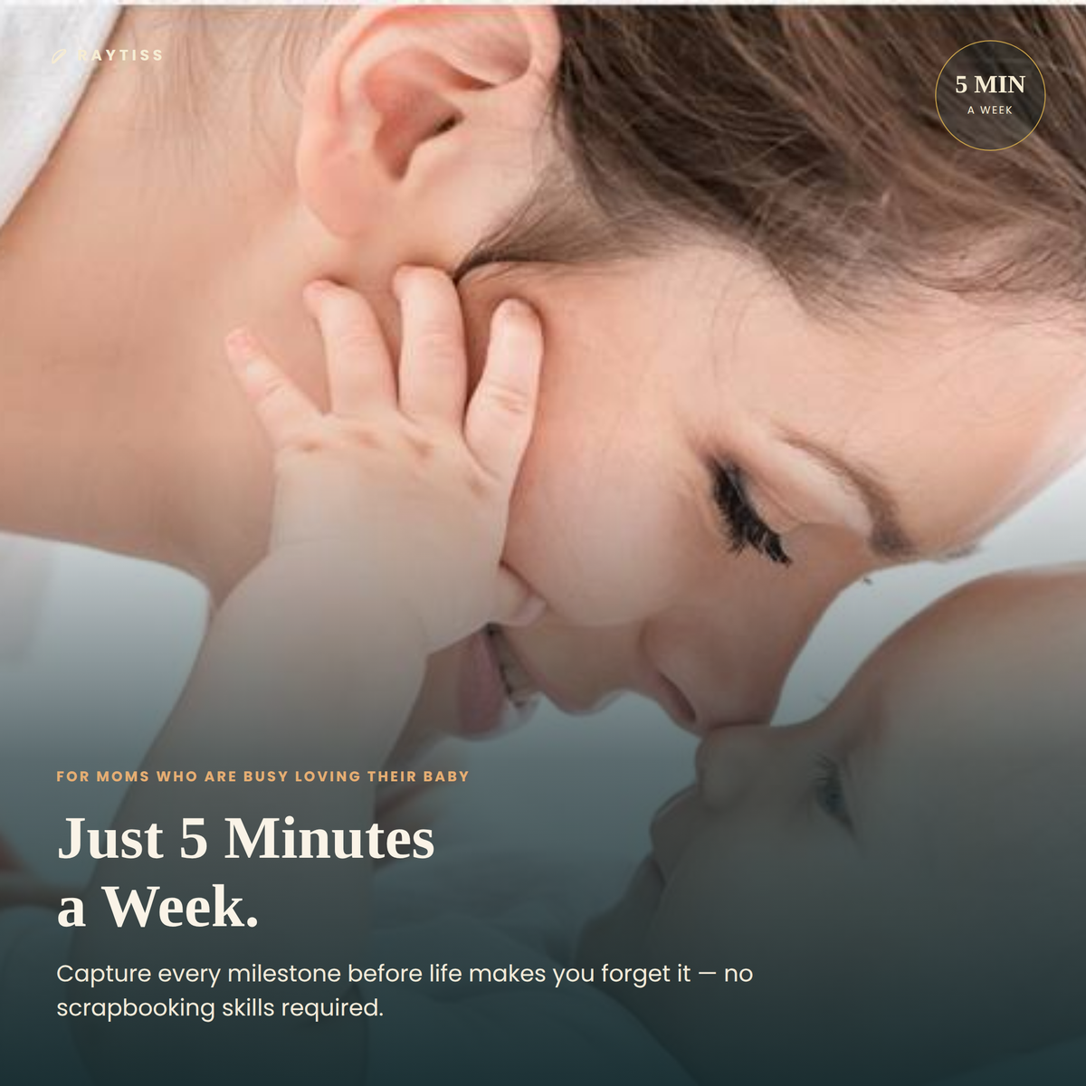 Little You .For Busy Moms (5 Min A Week Baby Memory Book, 120 Pages,  Pregnancy to Age 5, Magnetic Box, Letter to Open at 21)